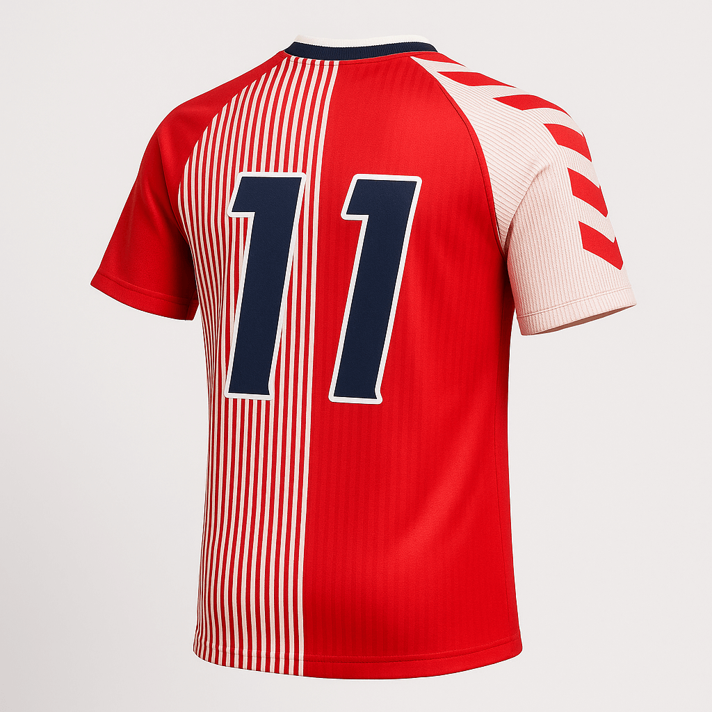 1986 Denmark Home Laudrup #11 (Very Good Condition) - Size XXL