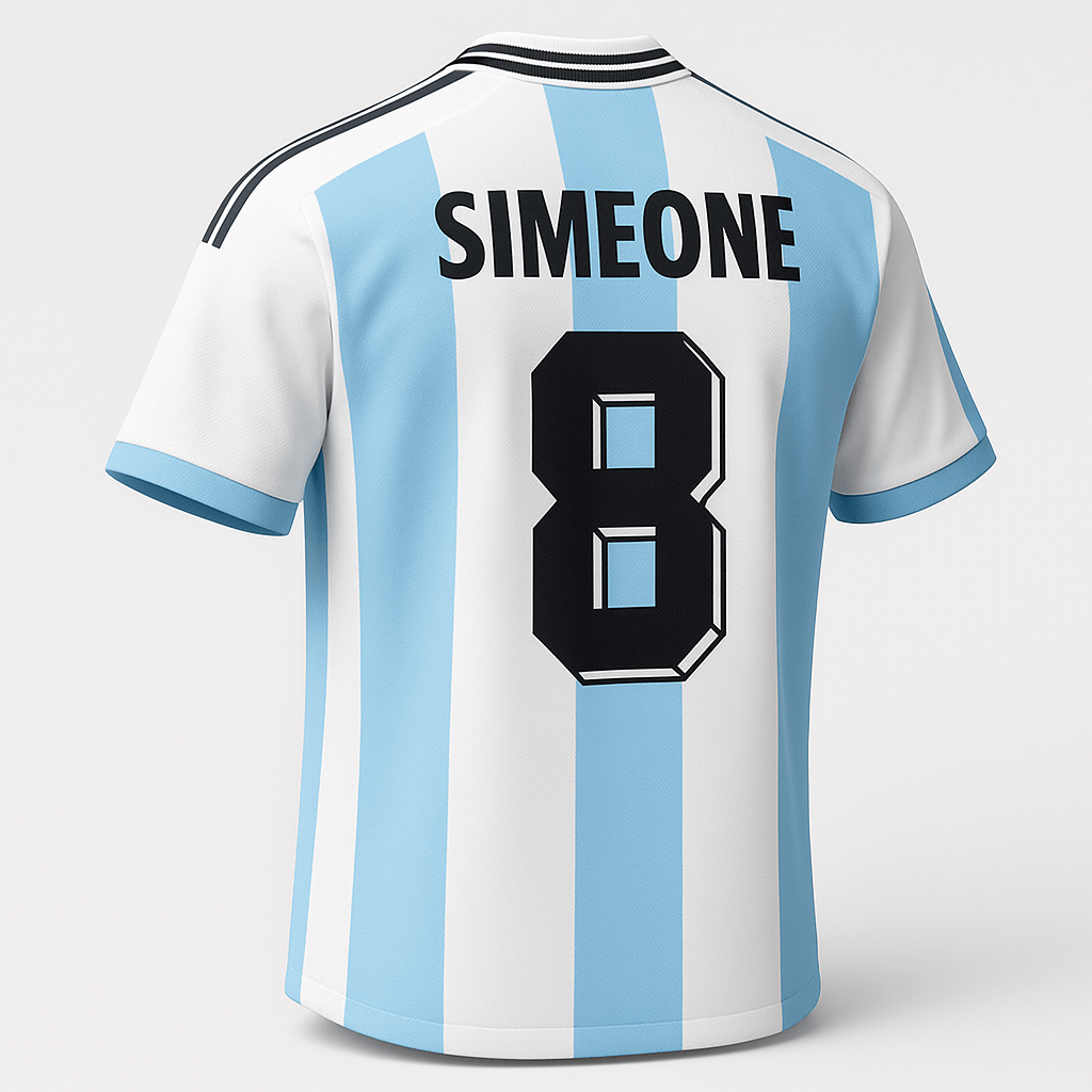 1998 Argentina Home Simeone #8 (Feels Like New) - Size XXL