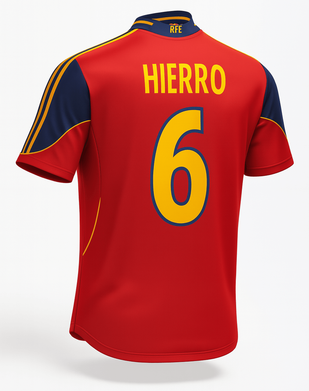 1999–02 Spain Home Hierro #6 (Feels Like New) - Size L
