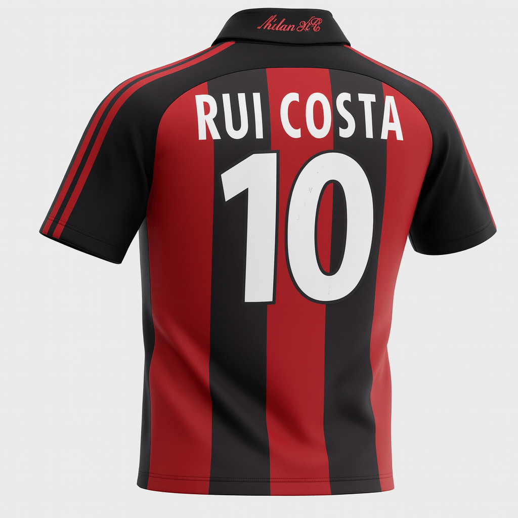 2000–02 AC Milan Home Rui Costa #10 (Feels Like New) - Size S