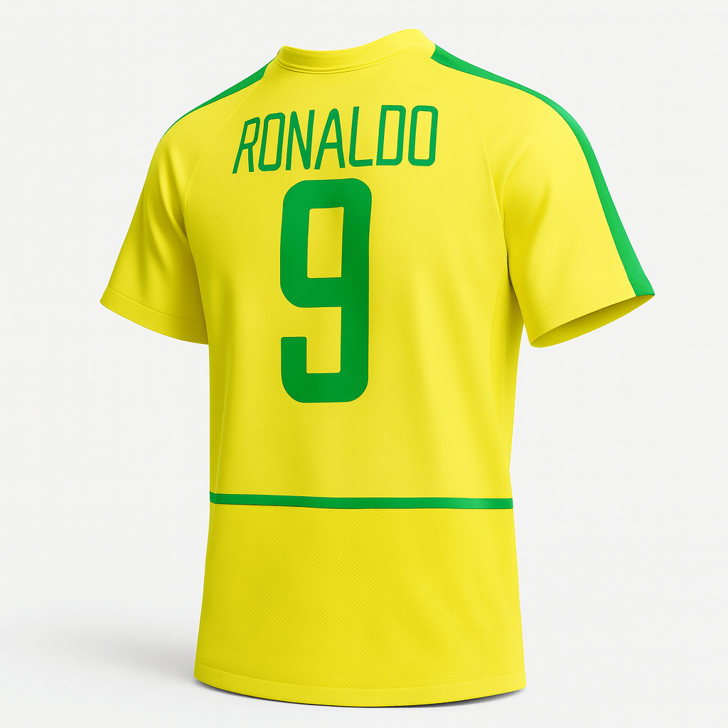 2002 Brazil Home Ronaldo #9 (Feels Like New) - Size XS