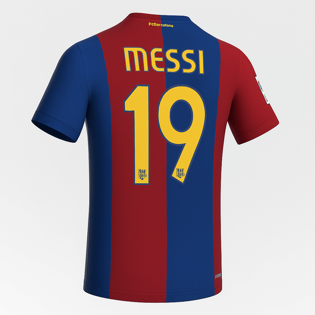 2006–07 Barcelona Home Messi #19 (New) - Size L
