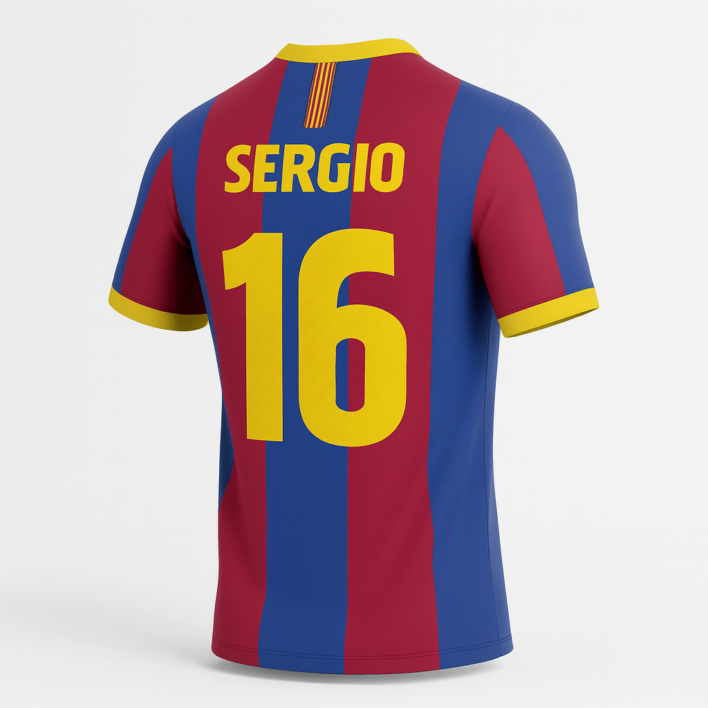 2010–11 Barcelona Home Busquets #16 (New) - Size XL