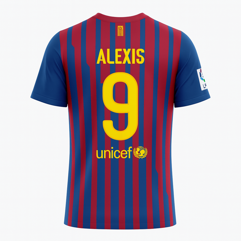 2011–12 Barcelona Home Alexis #9 (New) - Size M