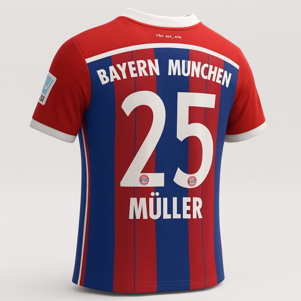2014–15 Bayern Munich Home Muller #25 (New) - Size L