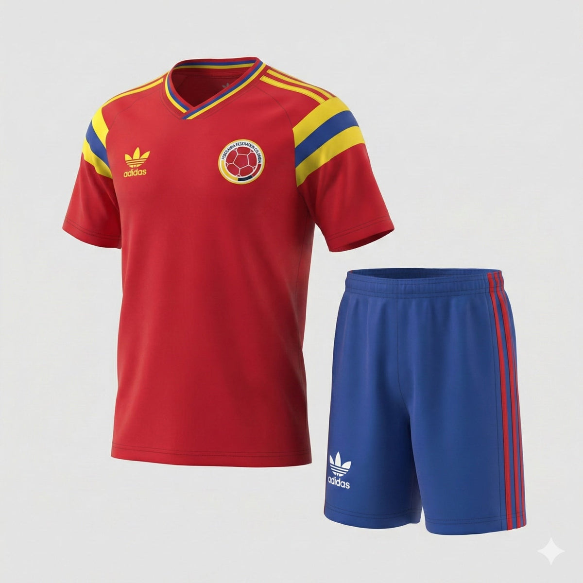 Colombia Away 1990 Kids Kit (Feels Like New) - Size 18