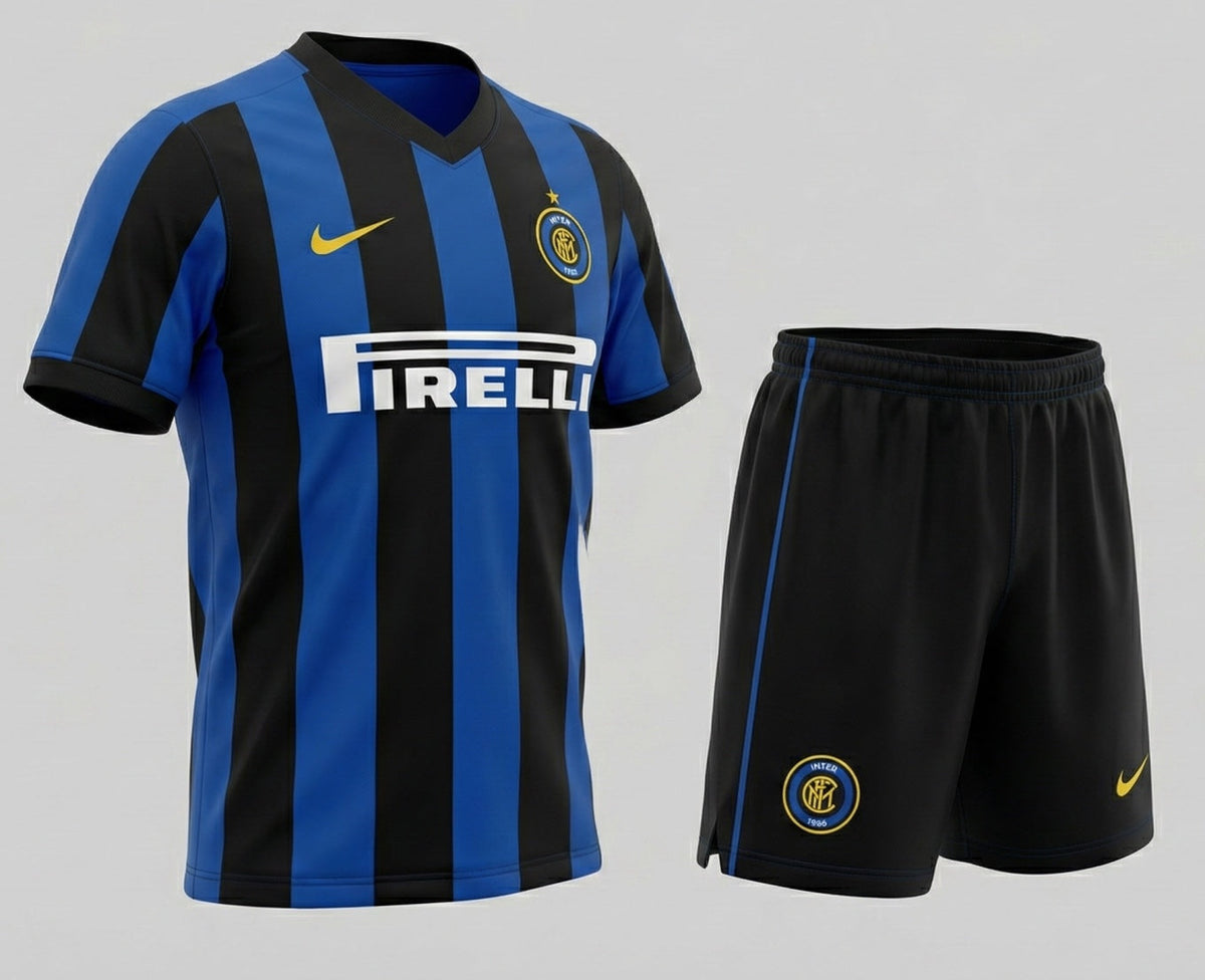 Inter Milan Home 1999/2000 Kids Kit (Feels Like New) - Size 18