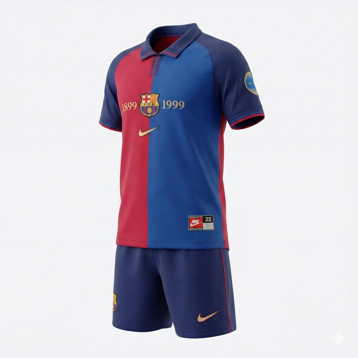Barcelona Home 1999/2000 Kids Kit (Feels Like New) - Size 28