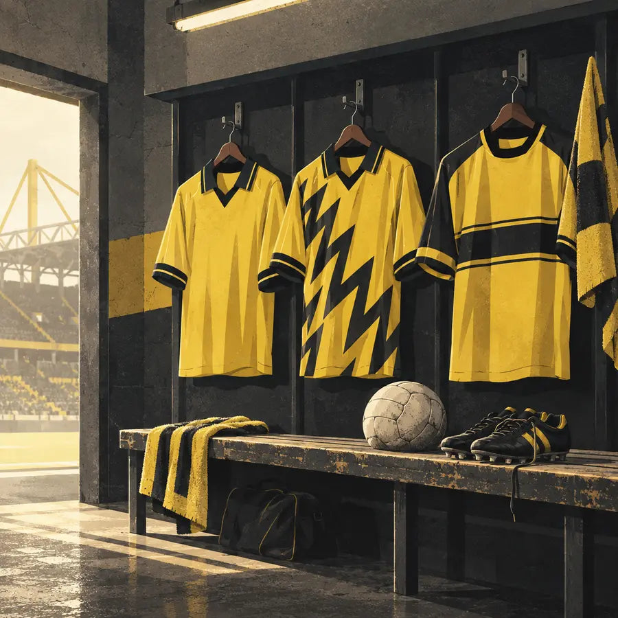 1990s Dortmund Classics editorial illustration for Borussia Dortmund