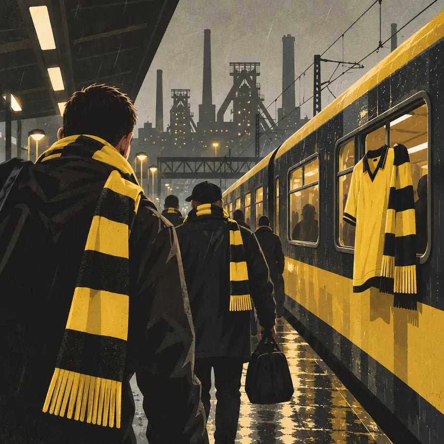 Dortmund European Shirts editorial illustration for Borussia Dortmund