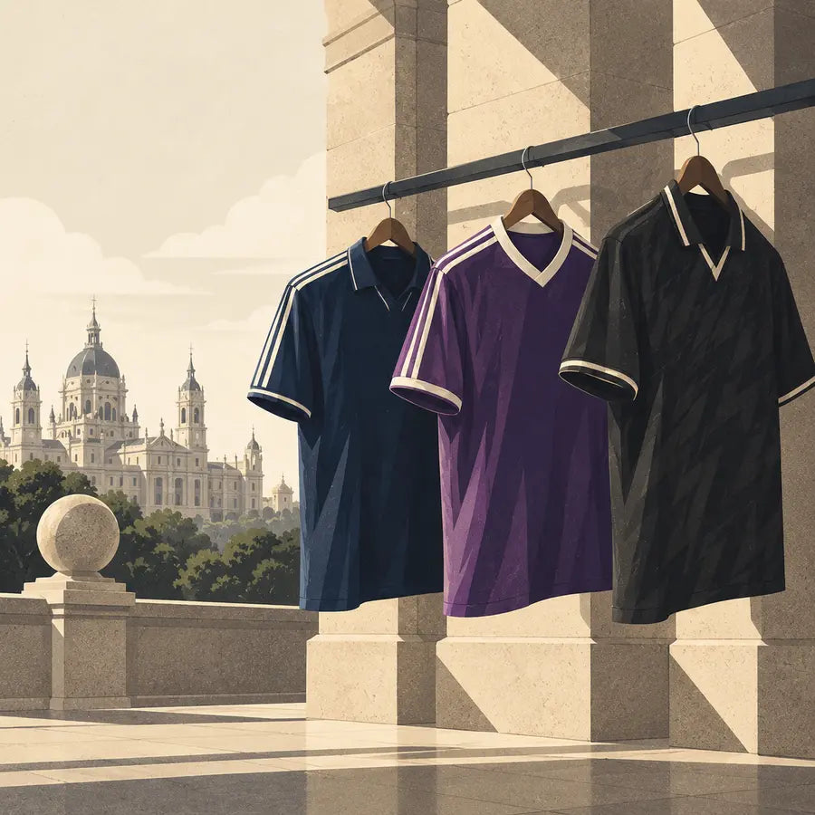 Real Madrid Away Classics editorial illustration for Real Madrid