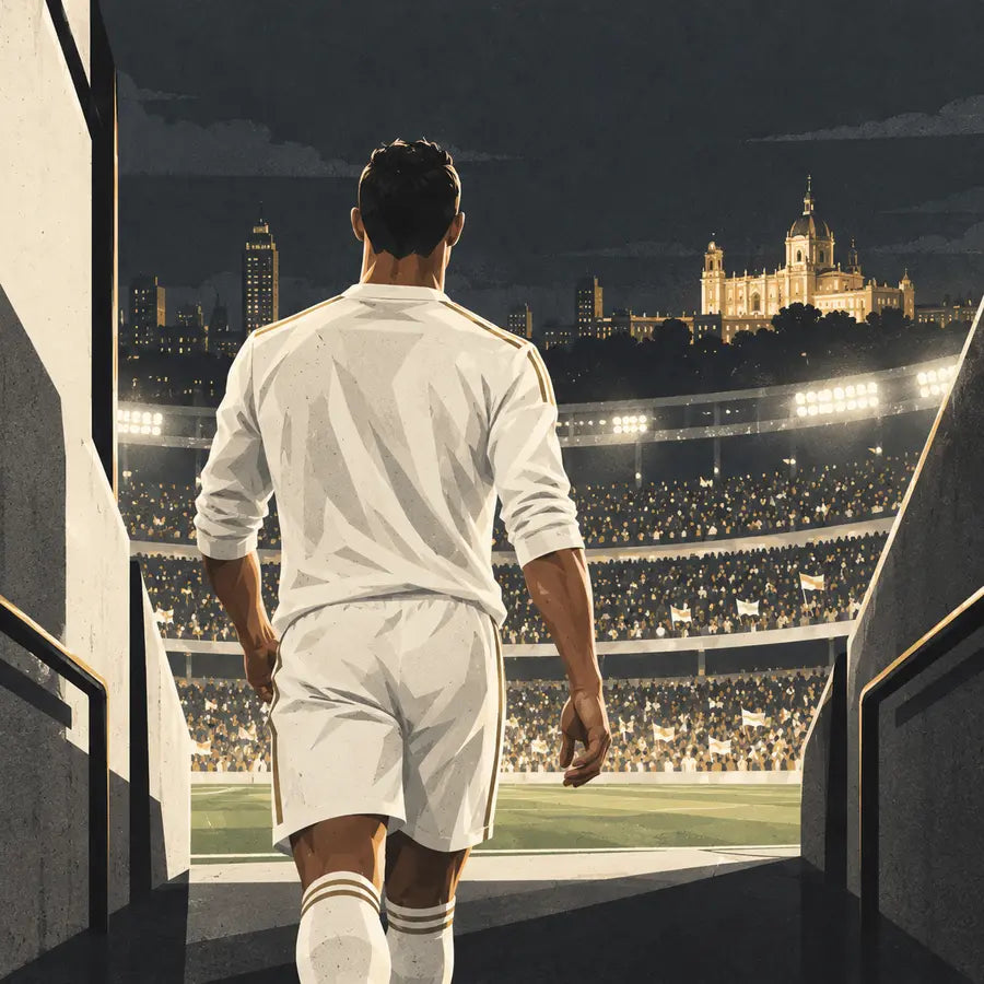 Cristiano Ronaldo Shirts editorial illustration for Real Madrid