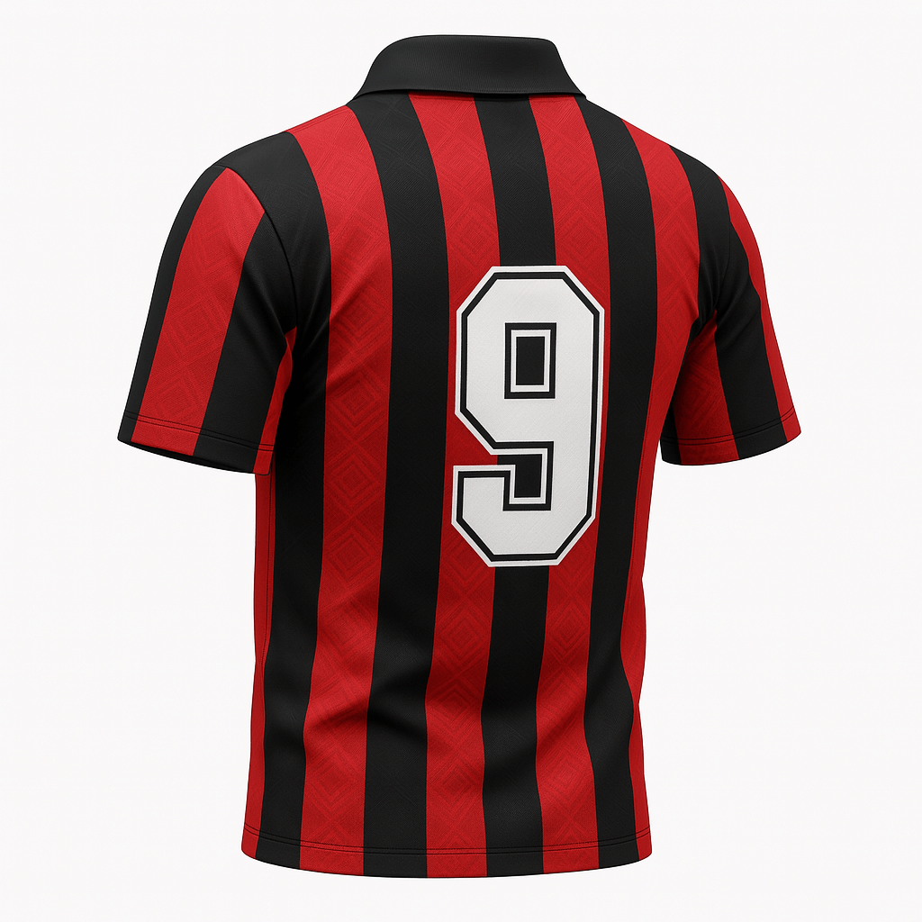 1988–1990 AC Milan Home Van Basten #9 (Very Good Condition) - Size S