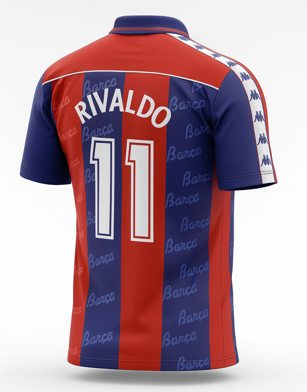 1992–95 Barcelona Home Rivaldo #11 (Feels Like New) - Size XS
