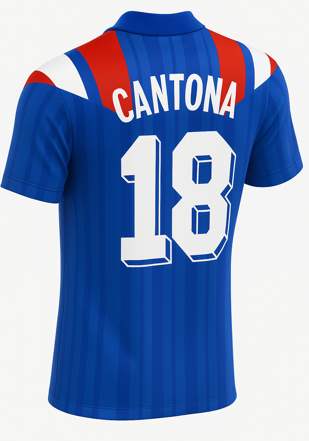 1992 France Home Cantona #18 (Feels Like New) - Size L