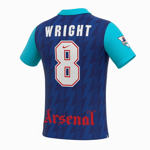 1993–94 Arsenal Away Wright #8 (Feels Like New) - Size L