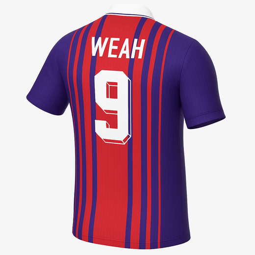 1993–94 Paris Saint Germain Home Weah 9 (Feels Like New) - Size XS