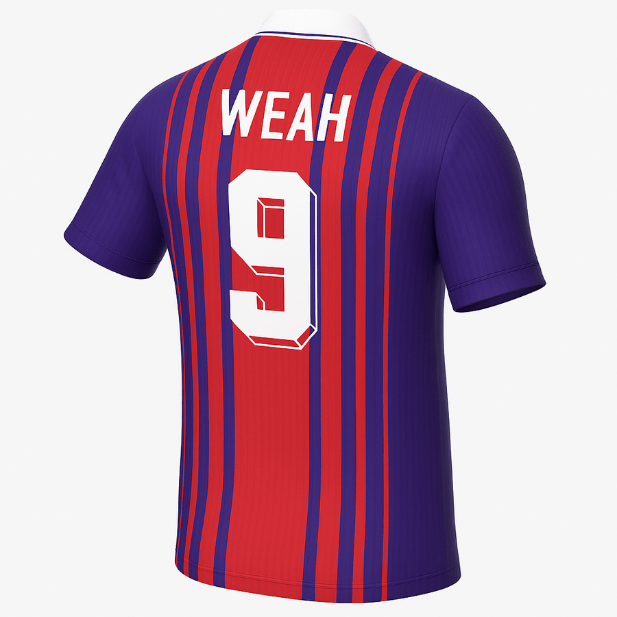 1993–94 Paris Saint Germain Home Weah 9 (Feels Like New) - Size XS