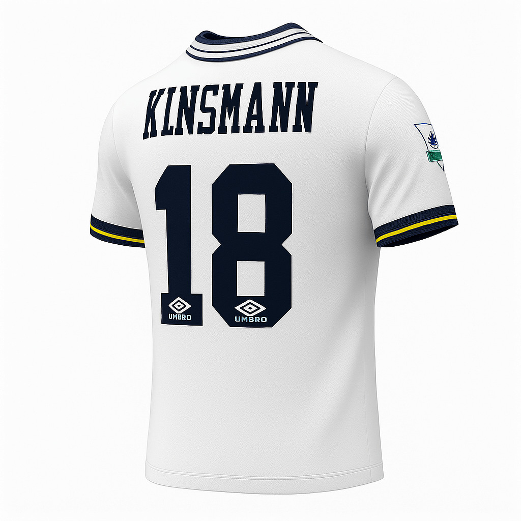 1993–95 Tottenham Home Klinsmann #18 (Feels Like New) - Size XXL