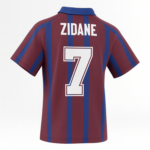 1994–95 Bordeaux Home Zidane #7 (Feels Like New) - Size XS