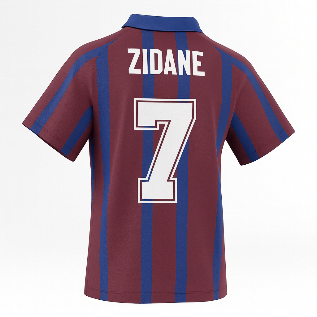 1994–95 Bordeaux Home Zidane #7 (Feels Like New) - Size S