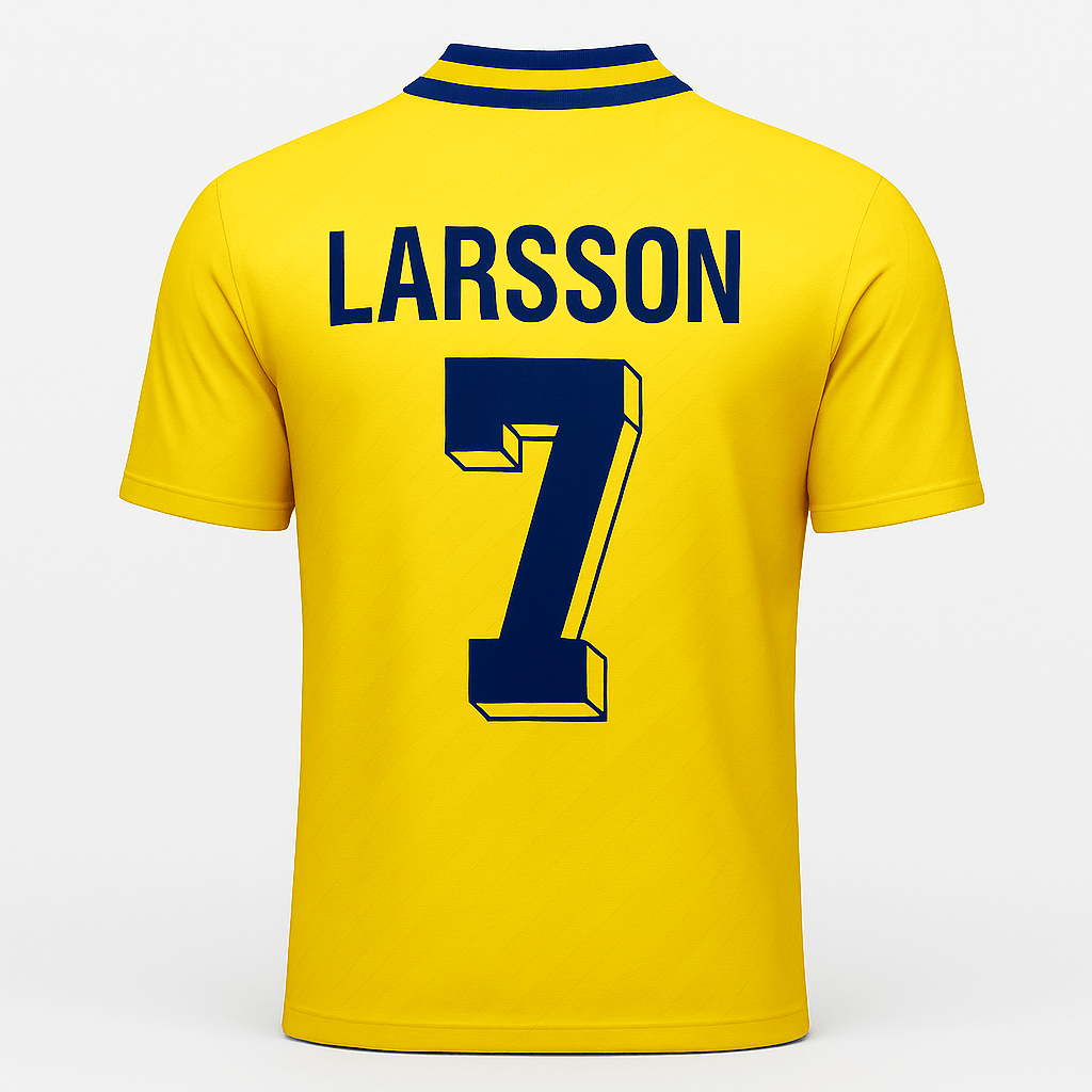 1994–96 Sweden Home Larsson #7 (Feels Like New) - Size XXL