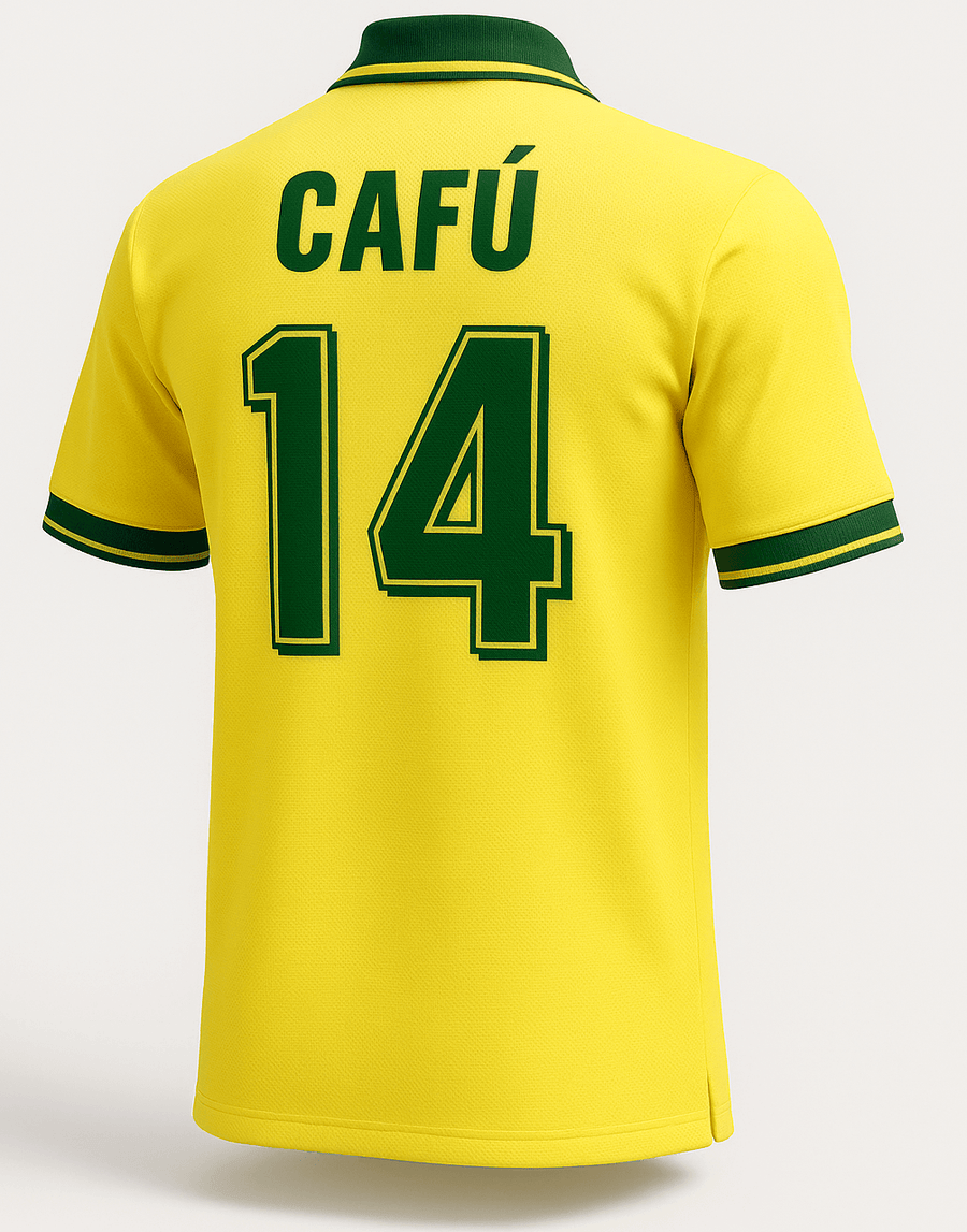 1994 Brazil Home Shirt Cafu #14 (Feels Like New) - Size S - image 1
