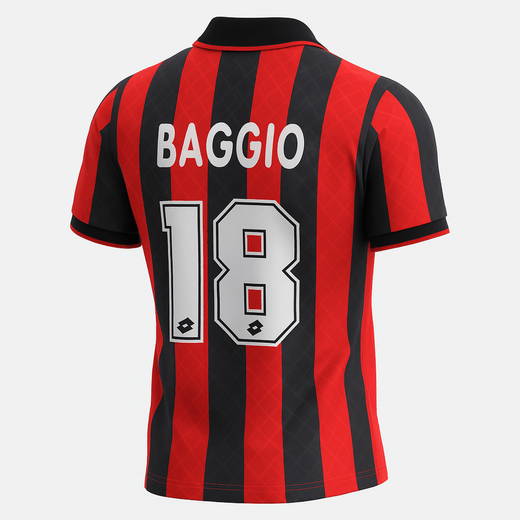1995–96 AC Milan Home Baggio #18 (Feels Like New) - Size S