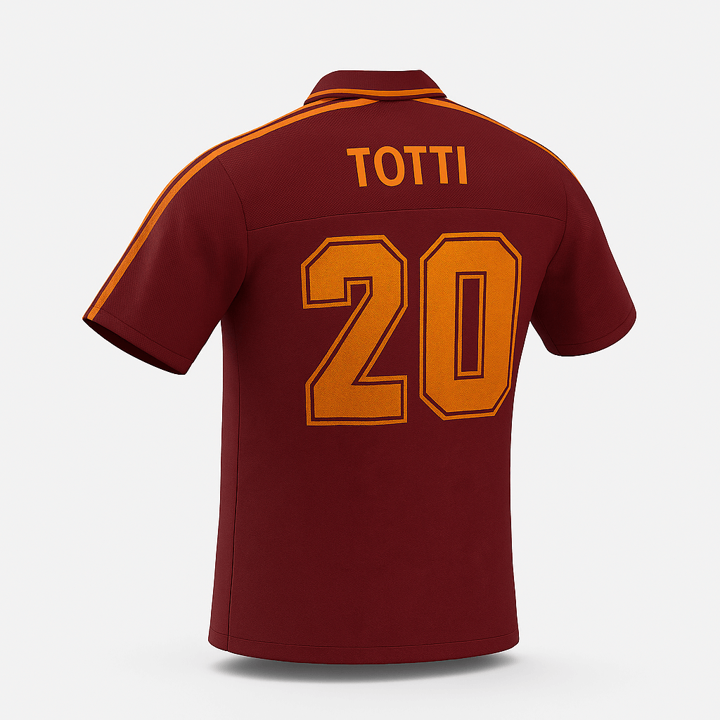 1995–96 Roma Home Totti 20 (Feels Like New) - Size XXL