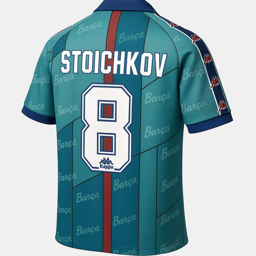 1995–97 Barcelona Away Stoichkov #8 (Feels Like New) - Size XXL - image 1