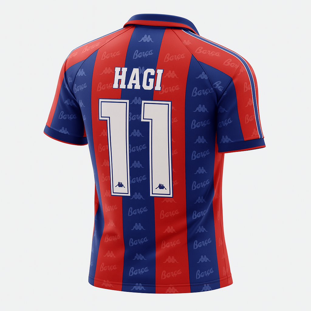 1995–97 Barcelona Home Hagi #11 (Feels Like New) - Size M