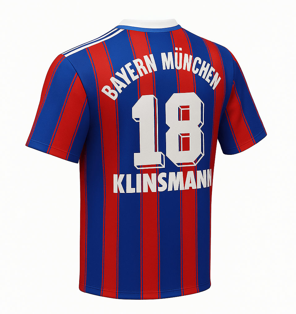 1995–97 Bayern Munich Home Klinsmann #18 (Feels Like New) - Size XL
