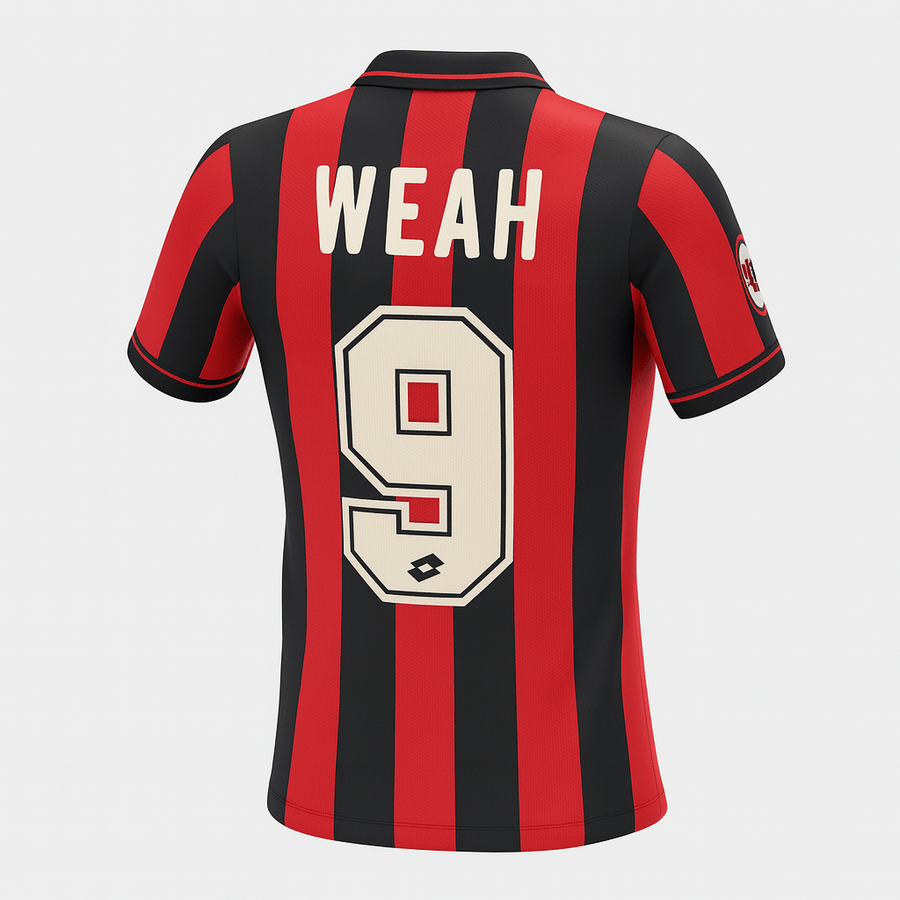 1996–97 AC Milan Home Weah #9 (Feels Like New) - Size XS - image 1