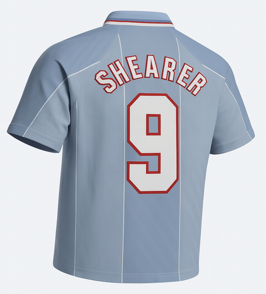 1996–97 England Away Shearer #9 (Feels Like New) - Size XS