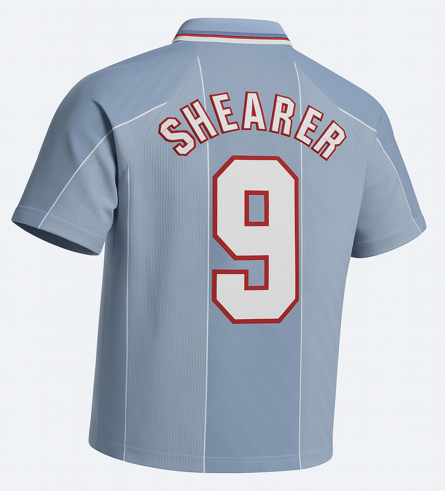 1996–97 England Away Shearer #9 (Feels Like New) - Size XS - image 1