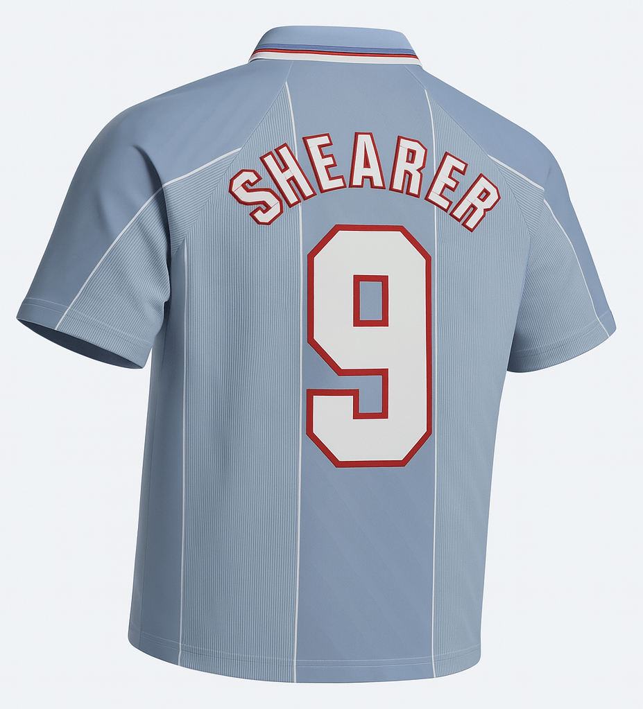 1996–97 England Away Shearer #9 (Feels Like New) - Size XS