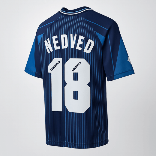 1996–97 Lazio Away #18 Nedved (Feels Like New) - Size XS