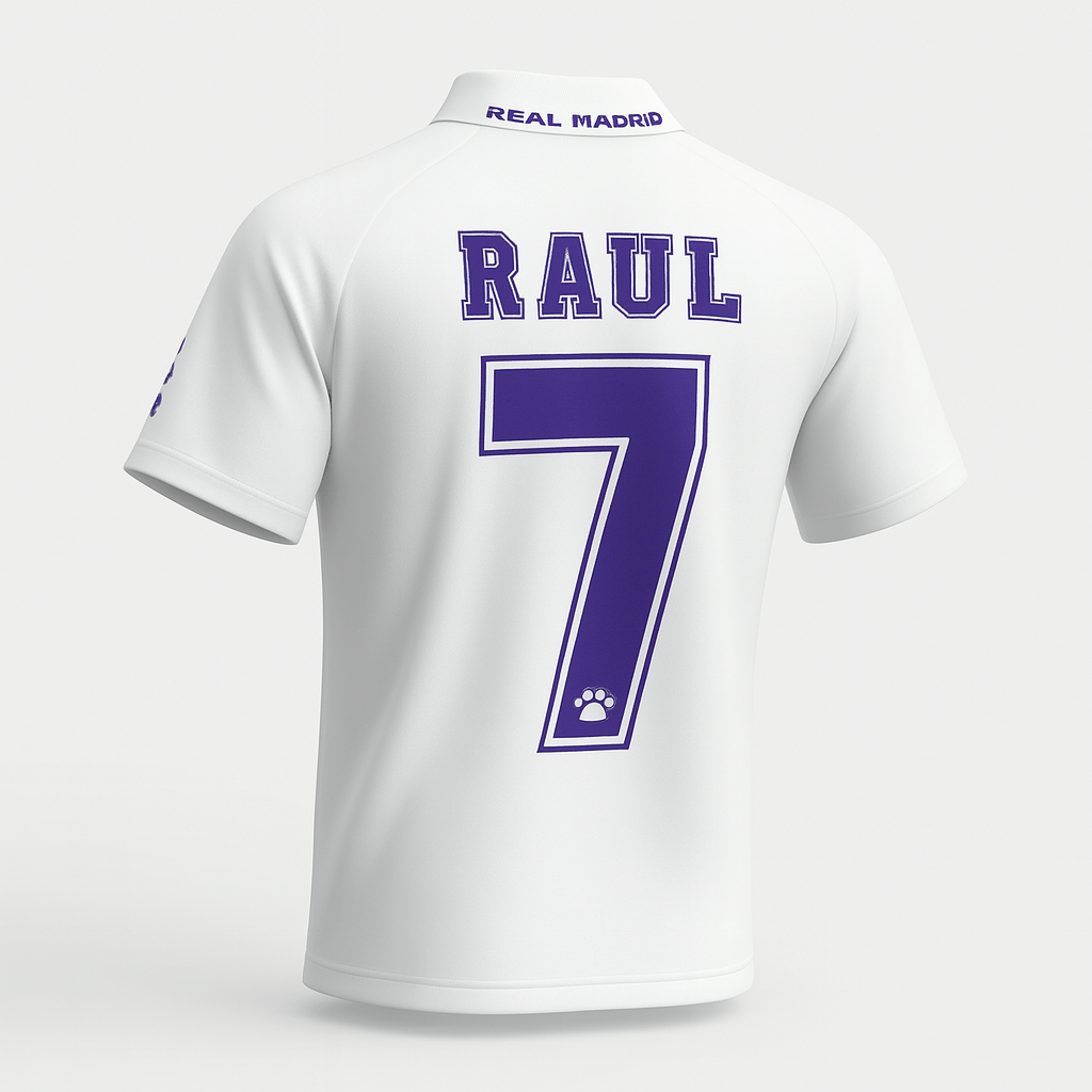 1996–97 Real Madrid Home Raul #7 (Feels Like New) - Size XXL