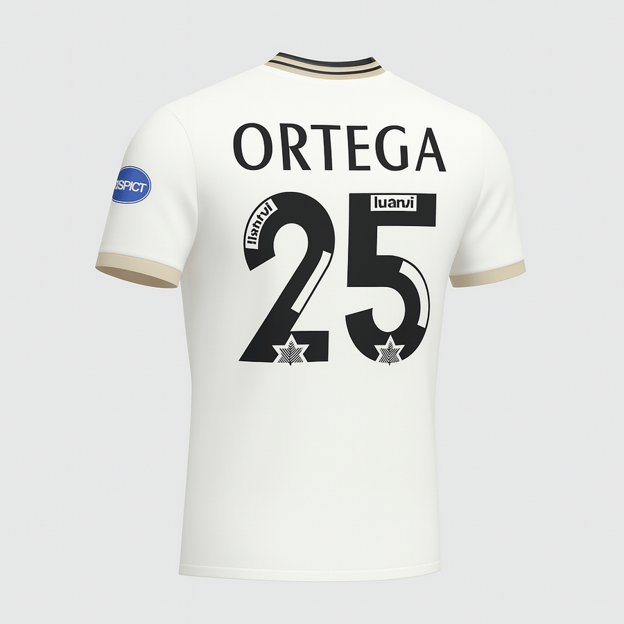 1996–97 Valencia Home Shirt Ortega #25 (Feels Like New) - Size XS - image 1