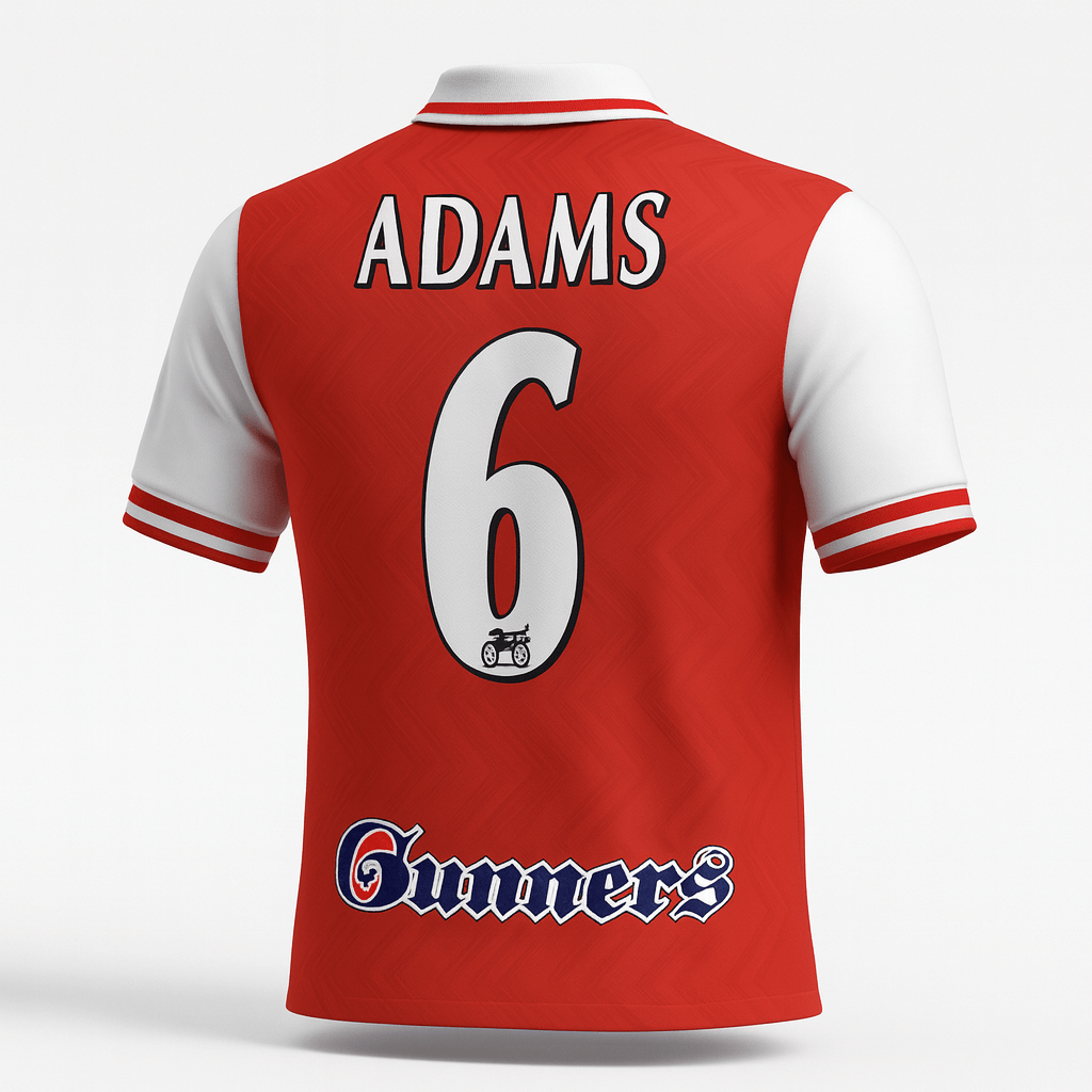 1996–98 Arsenal Home Adams #6 (Feels Like New) - Size M