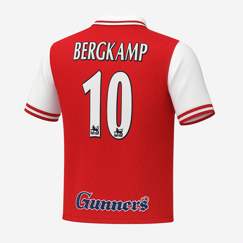 1996–98 Arsenal Home Bergkamp #10 (Feels Like New) - Size M