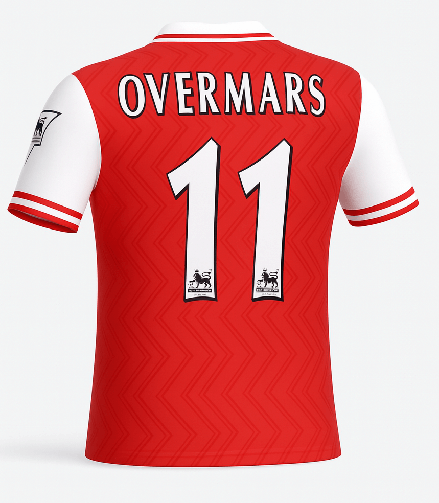 1996–98 Arsenal Home Overmars #11 (Feels Like New) - Size XL