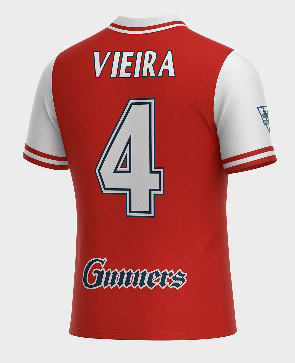 1996–98 Arsenal Home Vieira #4 (Feels Like New) - Size XL