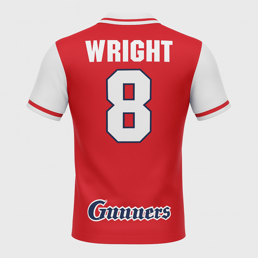 1996–98 Arsenal Home Wright #8 (Feels Like New) - Size L