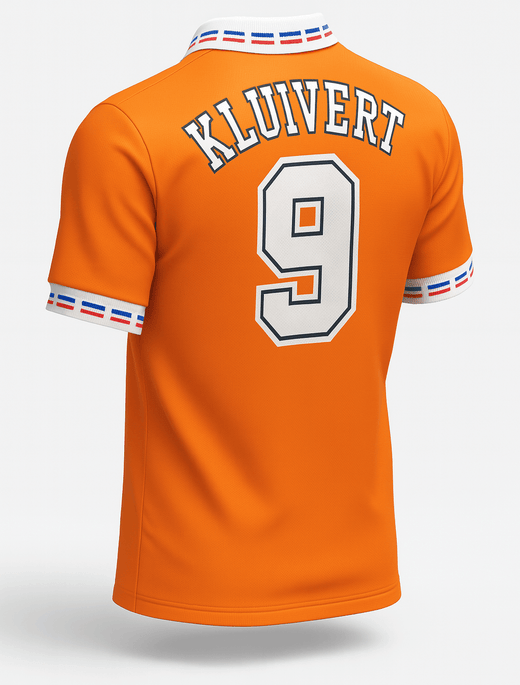 1996 Netherlands Home Kluivert #9 (Feels Like New) - Size L