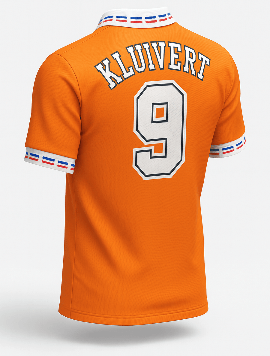 1996 Netherlands Home Kluivert #9 (Feels Like New) - Size L - image 1