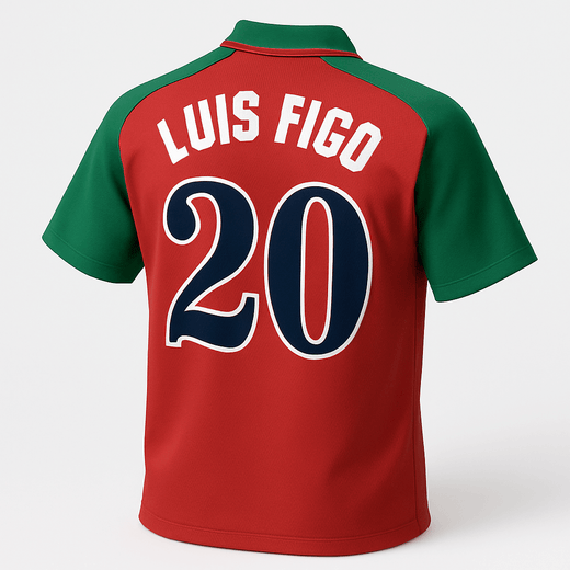 1996 Portugal Home Figo #20 (Feels Like New) - Size XS