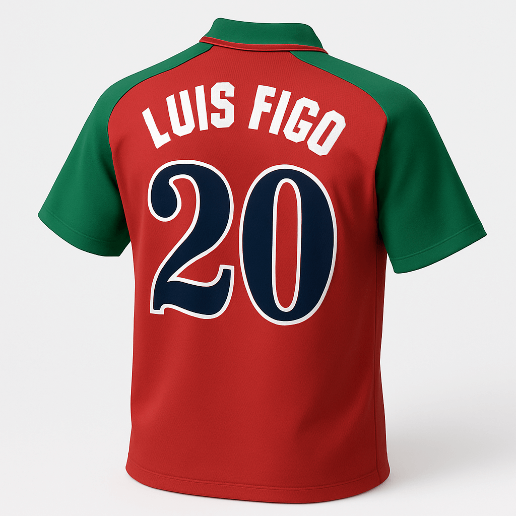 1996 Portugal Home Figo #20 (Feels Like New) - Size L