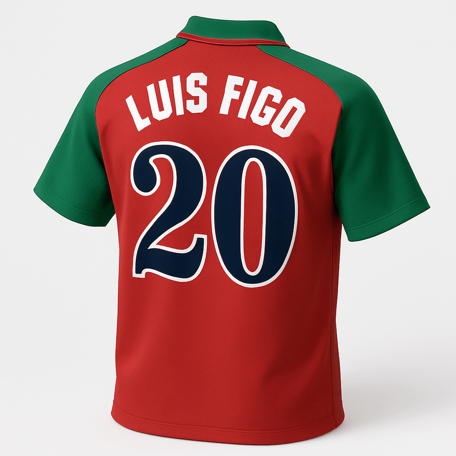 1996 Portugal Home Figo #20 (Feels Like New) - Size L - image 1