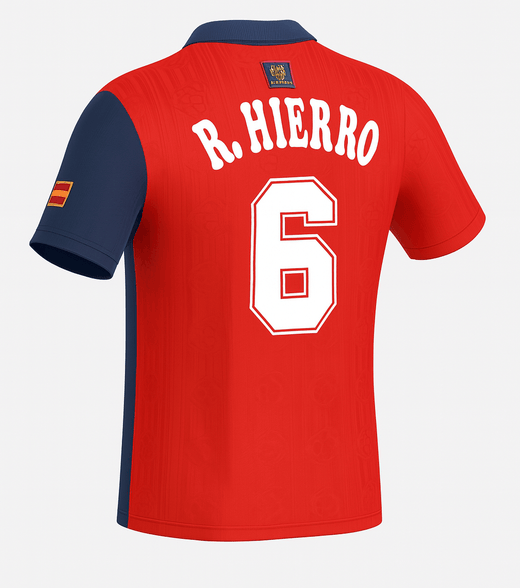 1996 Spain Home R.Hierro #6 (Feels Like New) - Size L